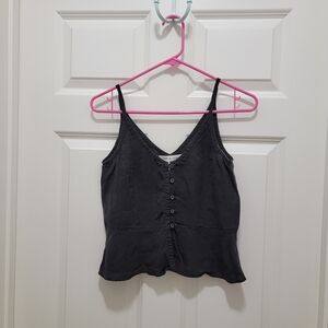 ANTHROPOLOGIE CLOTH AND STONE BUTTON FRONT CAMI